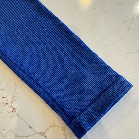 Spiritual Gangster Vibrant Blue Ribbed Legging Interior Grip / small - Picture 7 of 7